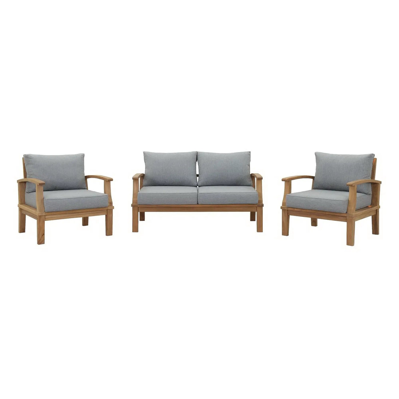 Marina 3 Piece Outdoor Patio Teak Set by Modway by HouseOfZazla