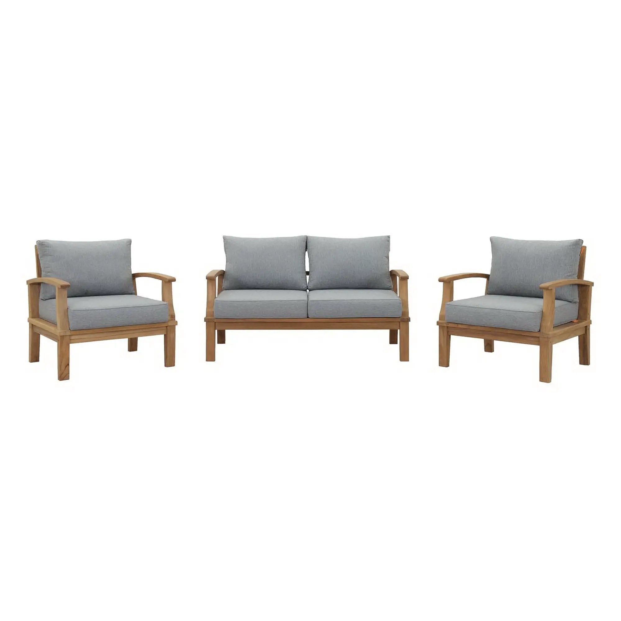 Marina 3 Piece Outdoor Patio Teak Set by Modway by HouseOfZazla