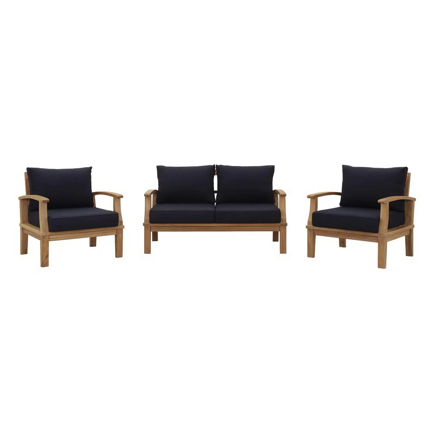 Marina 3 Piece Outdoor Patio Teak Set by Modway by HouseOfZazla