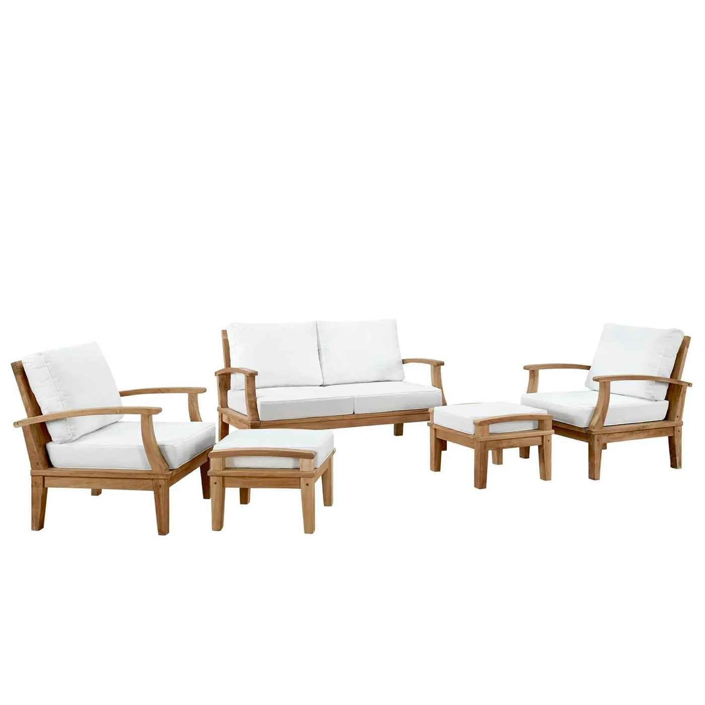 Marina 5 Piece Outdoor Patio Teak Set by Modway by HouseOfZazla