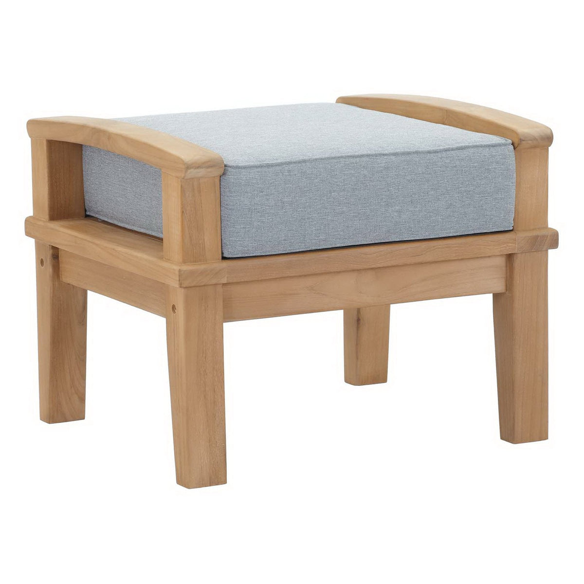 Marina 10 Piece Outdoor Patio Teak Set by Modway - Natural Gray / Natural Navy / Natural White (EEI-1480), photo 6 of 34