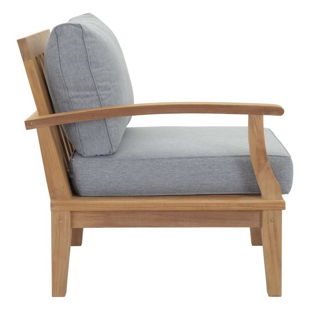 Marina 10 Piece Outdoor Patio Teak Set by Modway - Natural Gray / Natural Navy / Natural White (EEI-1480), photo 10 of 34