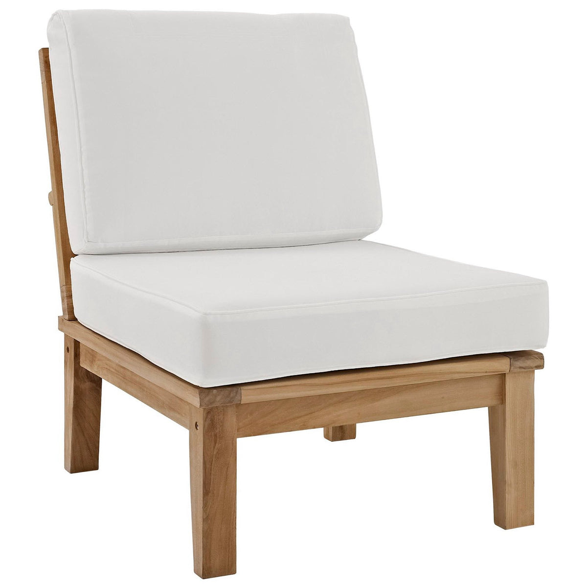Marina 10 Piece Outdoor Patio Teak Set by Modway - Natural Gray / Natural Navy / Natural White (EEI-1480), photo 26 of 34
