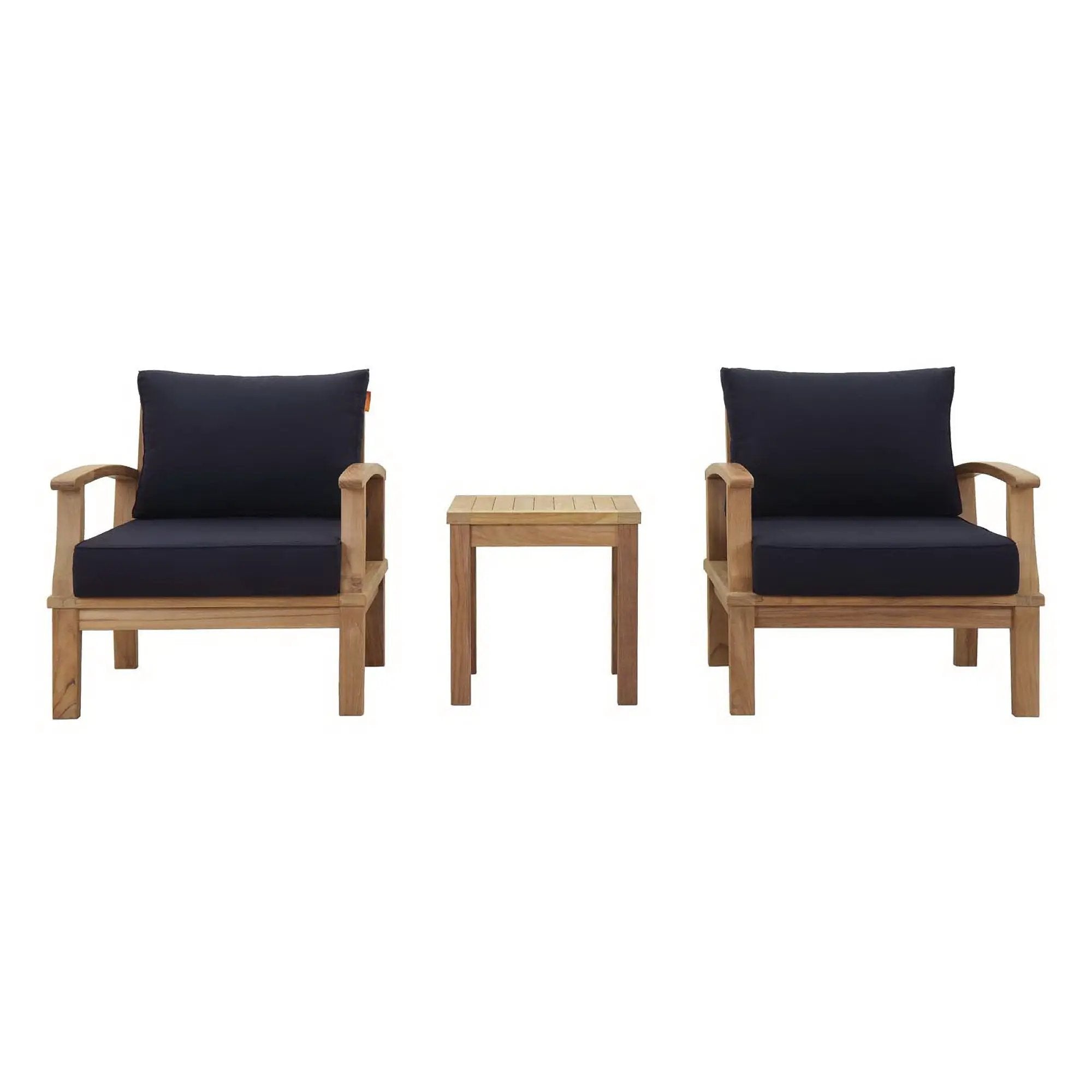 Marina 3-Piece Outdoor Patio Teak Set by Modway by HouseOfZazla