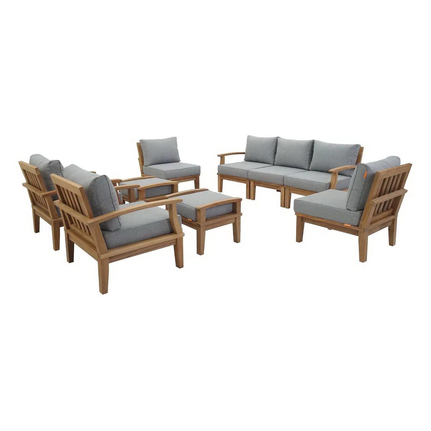 Marina 9 Piece Outdoor Patio Teak Set by Modway by HouseOfZazla
