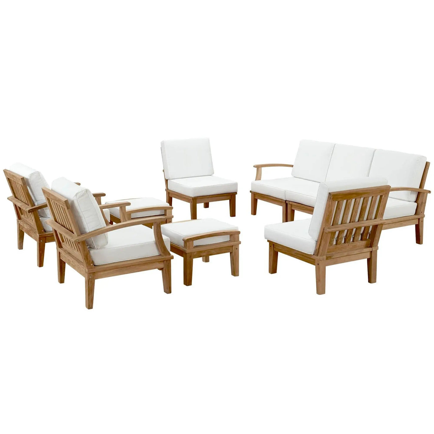 Marina 9 Piece Outdoor Patio Teak Set by Modway by HouseOfZazla