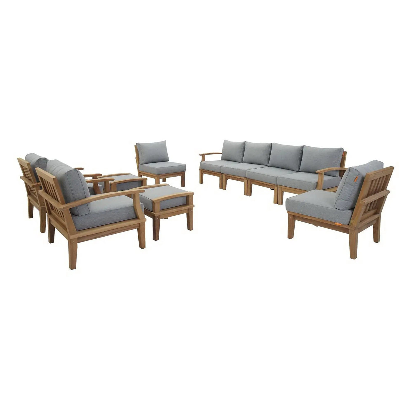 Marina 10 Piece Outdoor Patio Teak Set by Modway by HouseOfZazla