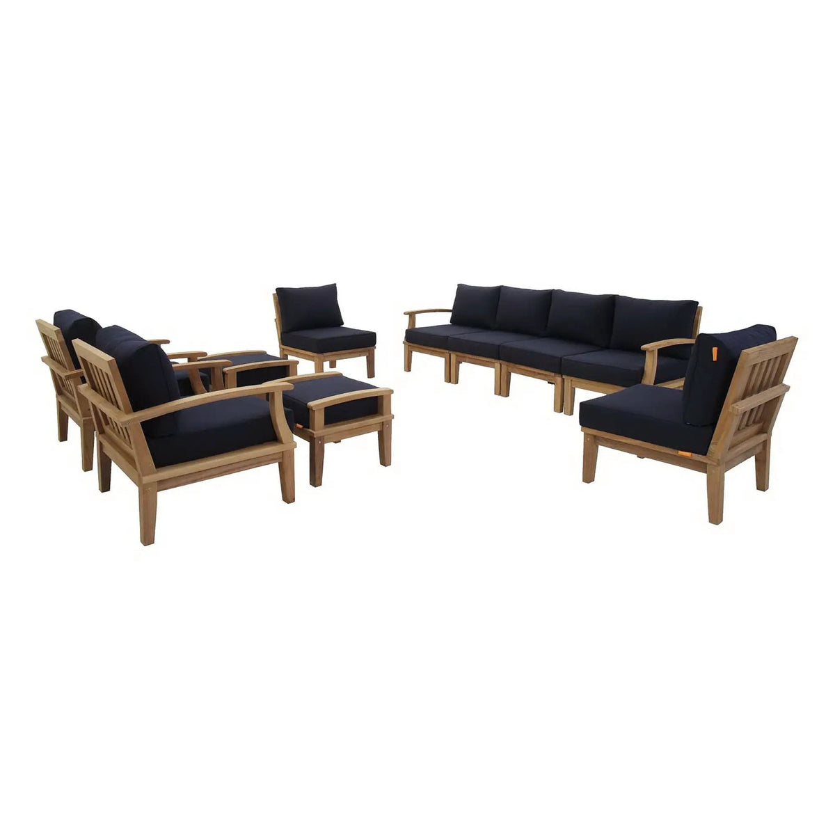 Marina 10 Piece Outdoor Patio Teak Set by Modway by HouseOfZazla