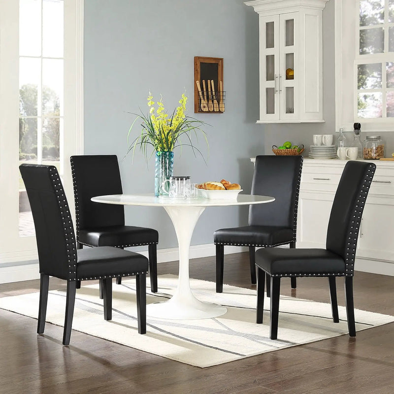 Parcel Dining Faux Leather Side Chair by Modway by HouseOfZazla