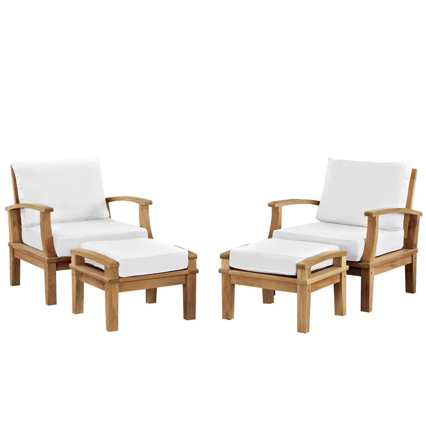 Marina 4 Piece Outdoor Patio Teak Set by Modway by HouseOfZazla