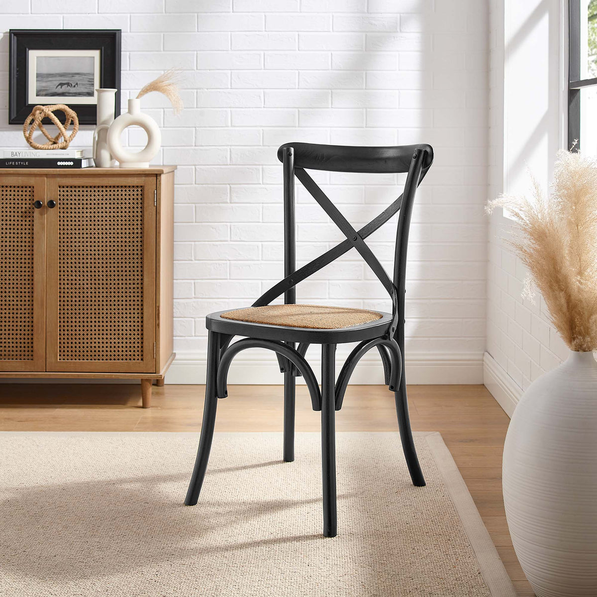 Gear Dining Side Chair by Modway - Black / Gray / Harbor / Midnight Blue / Natural / Walnut / White, photo 8 of 42