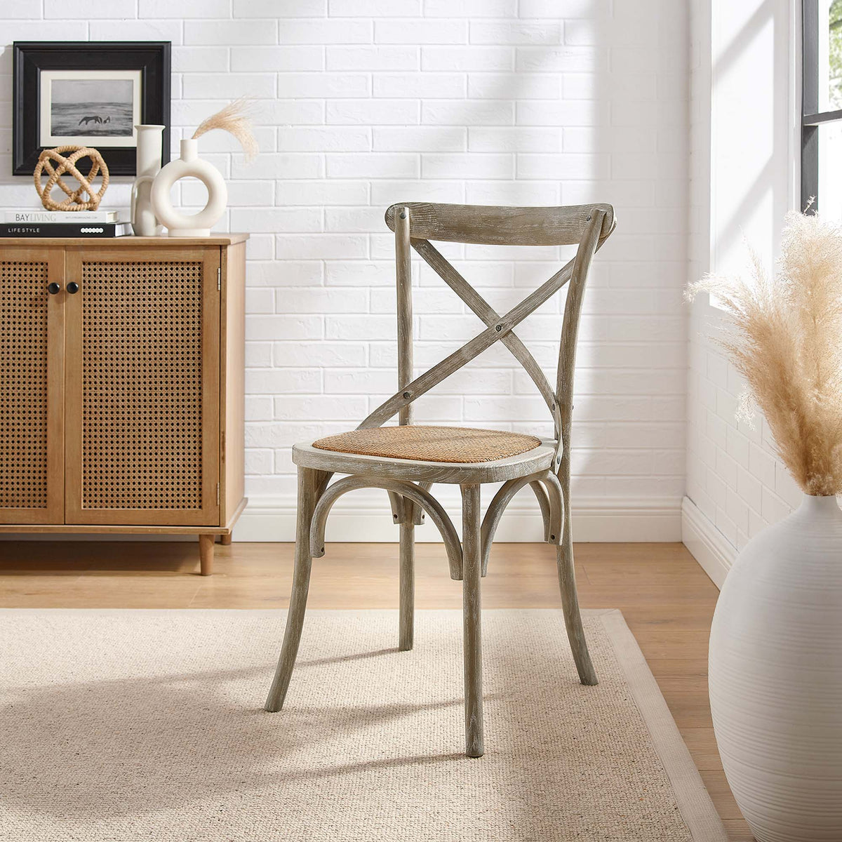 Gear Dining Side Chair by Modway - Black / Gray / Harbor / Midnight Blue / Natural / Walnut / White, photo 17 of 42