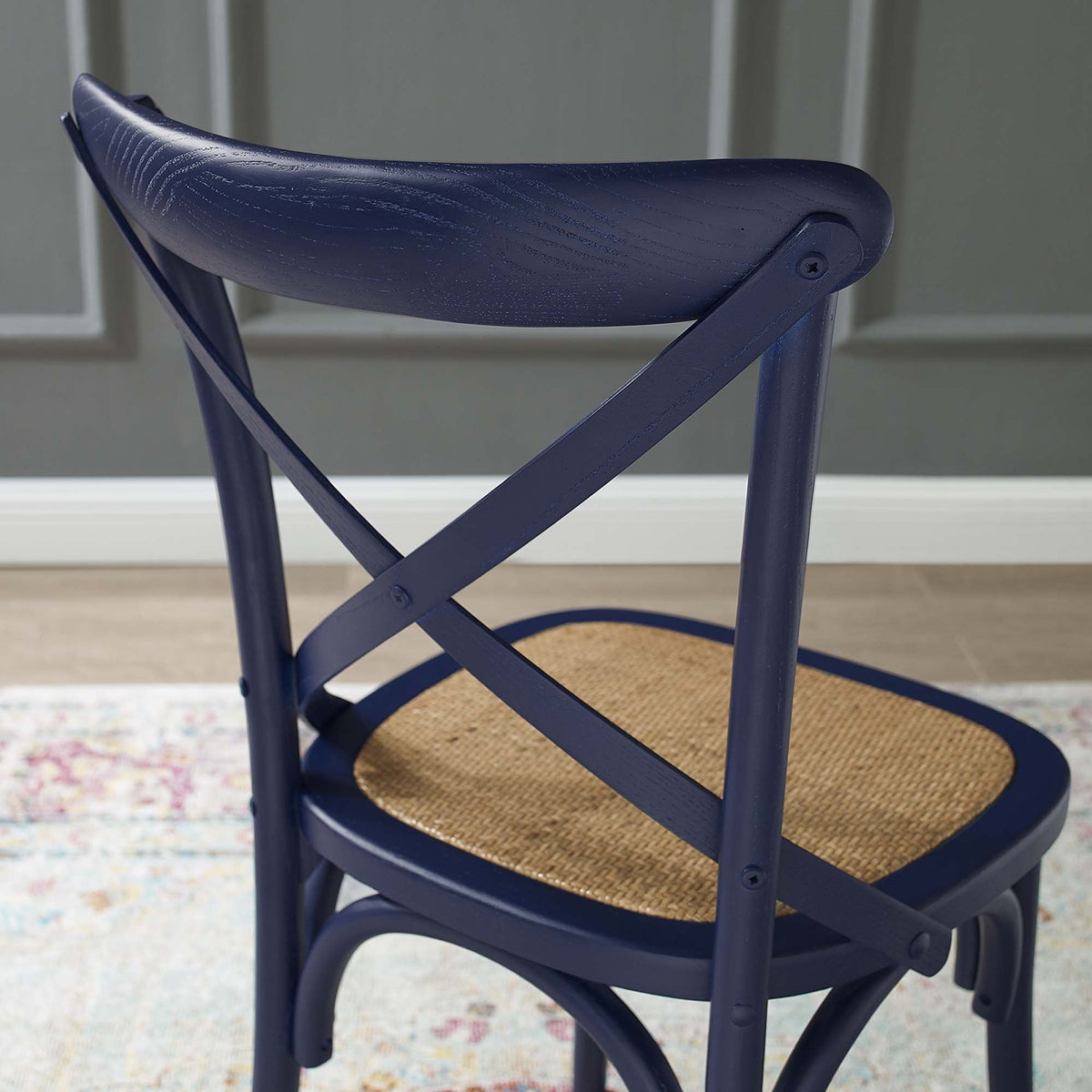 Gear Dining Side Chair by Modway - Black / Gray / Harbor / Midnight Blue / Natural / Walnut / White, photo 36 of 42