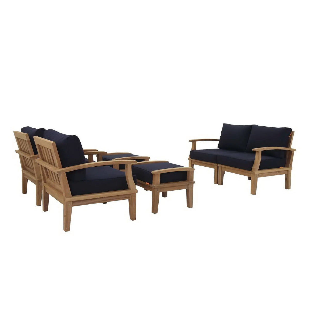 Marina 6 Piece Outdoor Patio Teak Set by Modway by HouseOfZazla