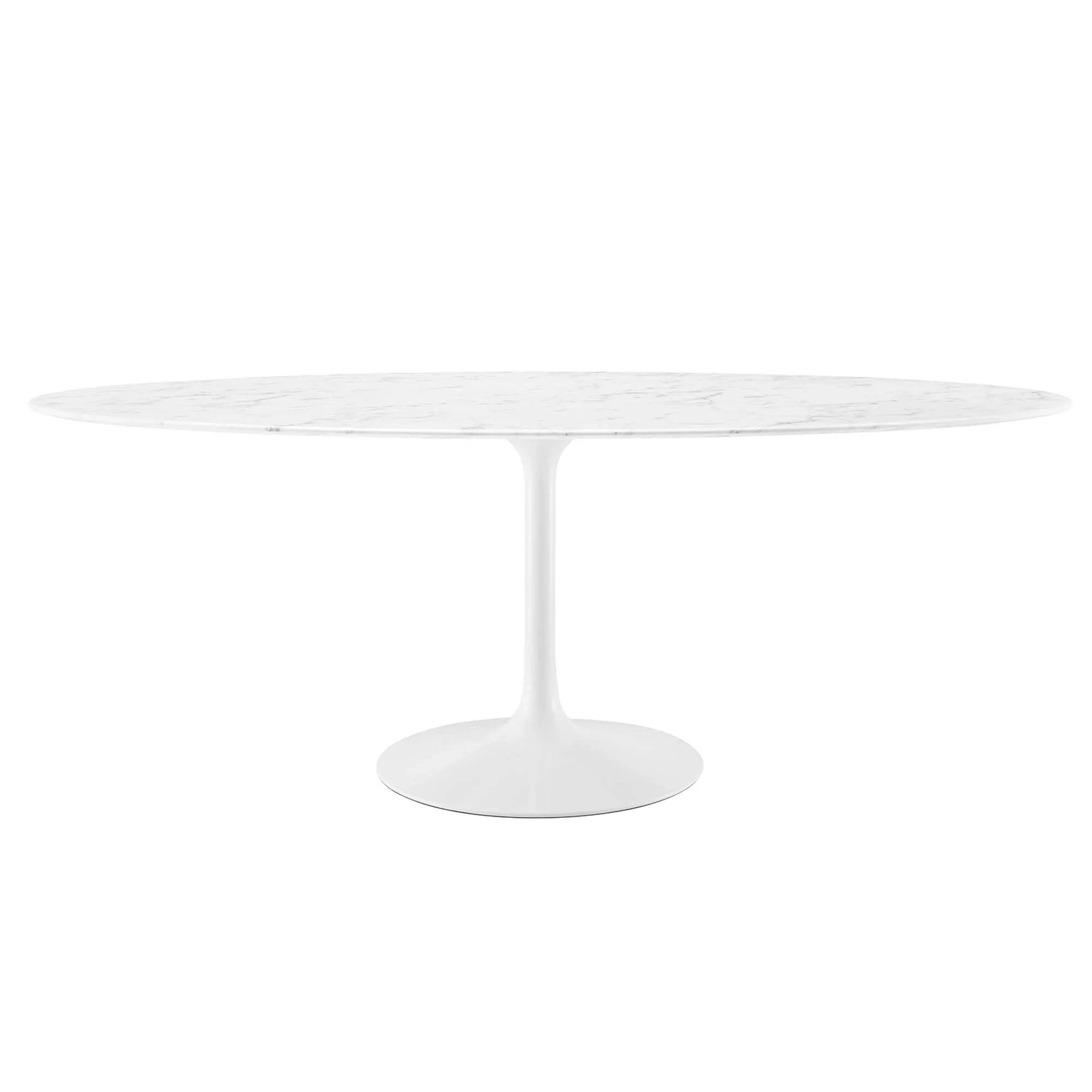 Lippa 78" Oval Faux Marble Dining Table by Modway by HouseOfZazla