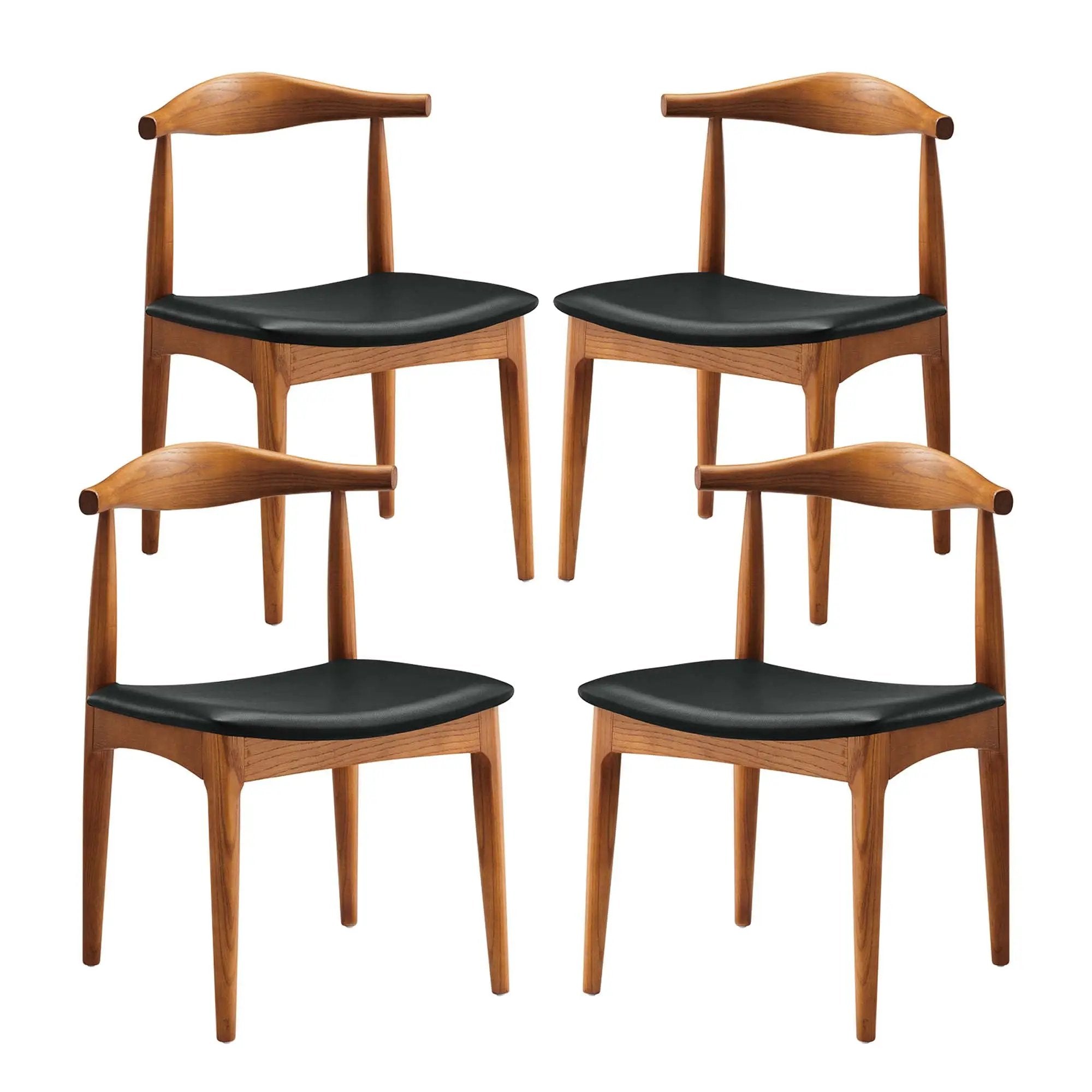 Tracy Wood Dining Chairs Set of 4 by Modway by HouseOfZazla