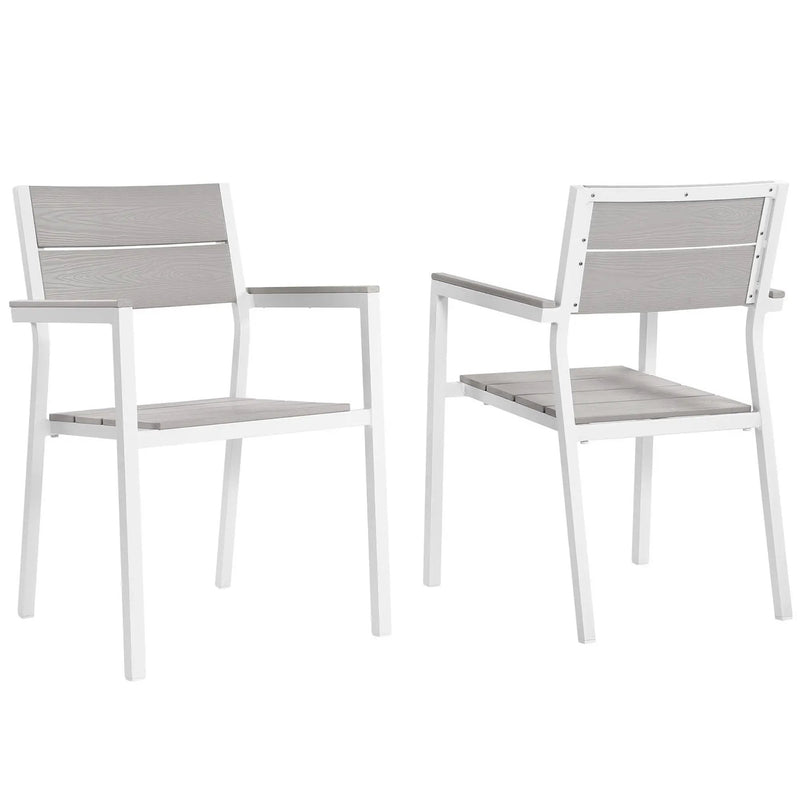 Maine Outdoor Patio Dining Armchair Set of 2 by Modway by HouseOfZazla