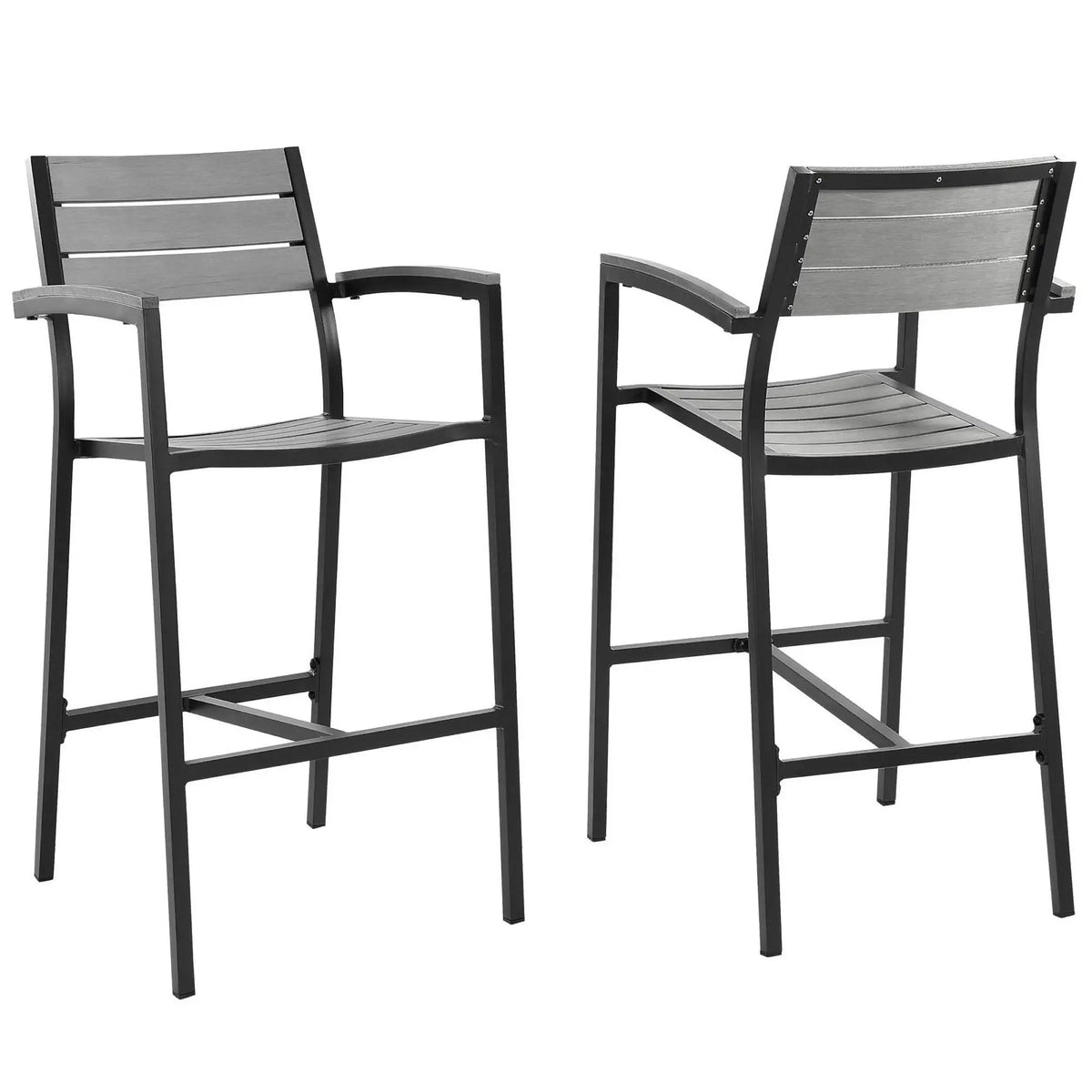 Maine Outdoor Patio Bar Stool Set of 2 by Modway by HouseOfZazla