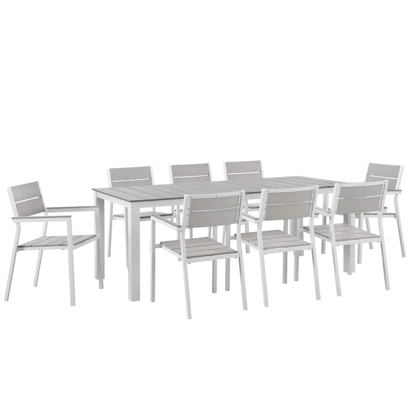 Maine 9 Piece Outdoor Patio Dining Set by Modway by HouseOfZazla