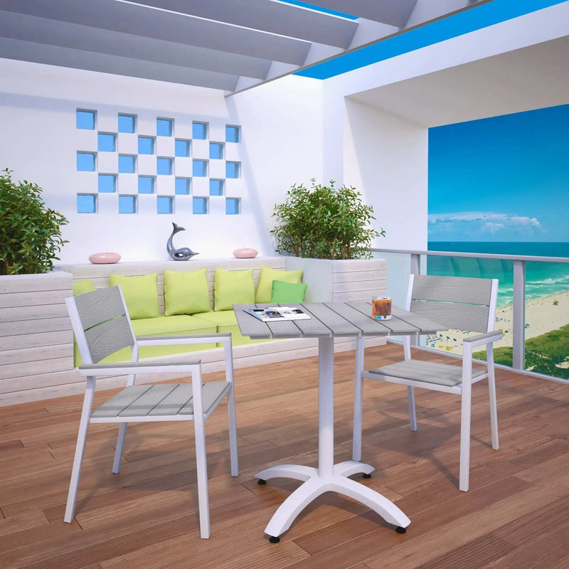 Maine 3 Piece Outdoor Patio Dining Set by Modway by HouseOfZazla