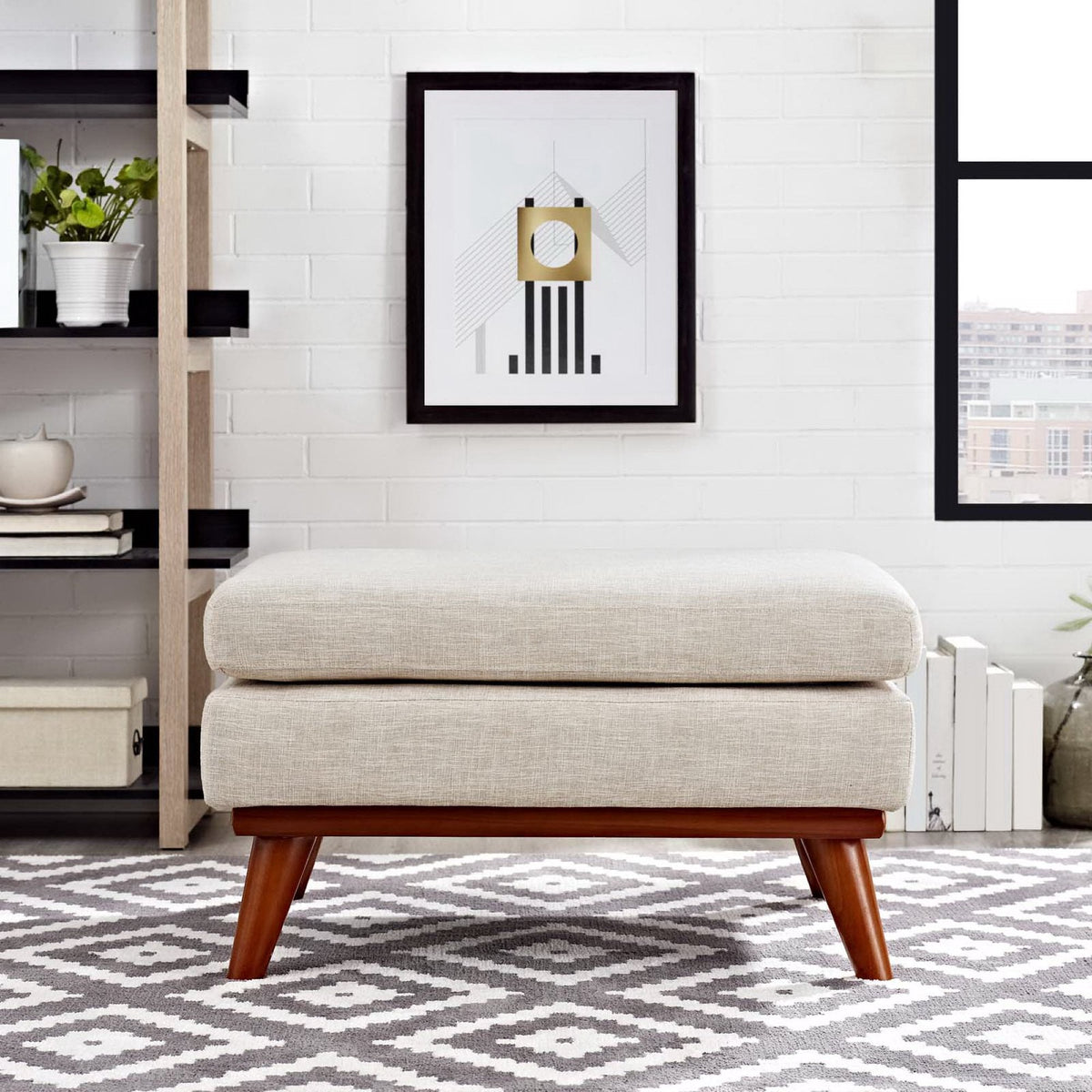 Engage Upholstered Fabric Ottoman by Modway, photo 8 of 16