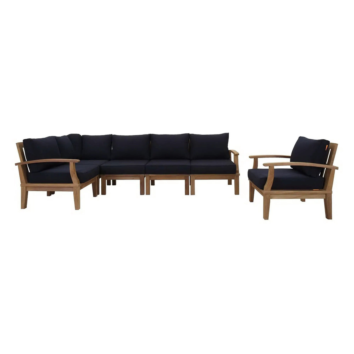 Marina 6 Piece Outdoor Patio Teak Set by Modway by HouseOfZazla