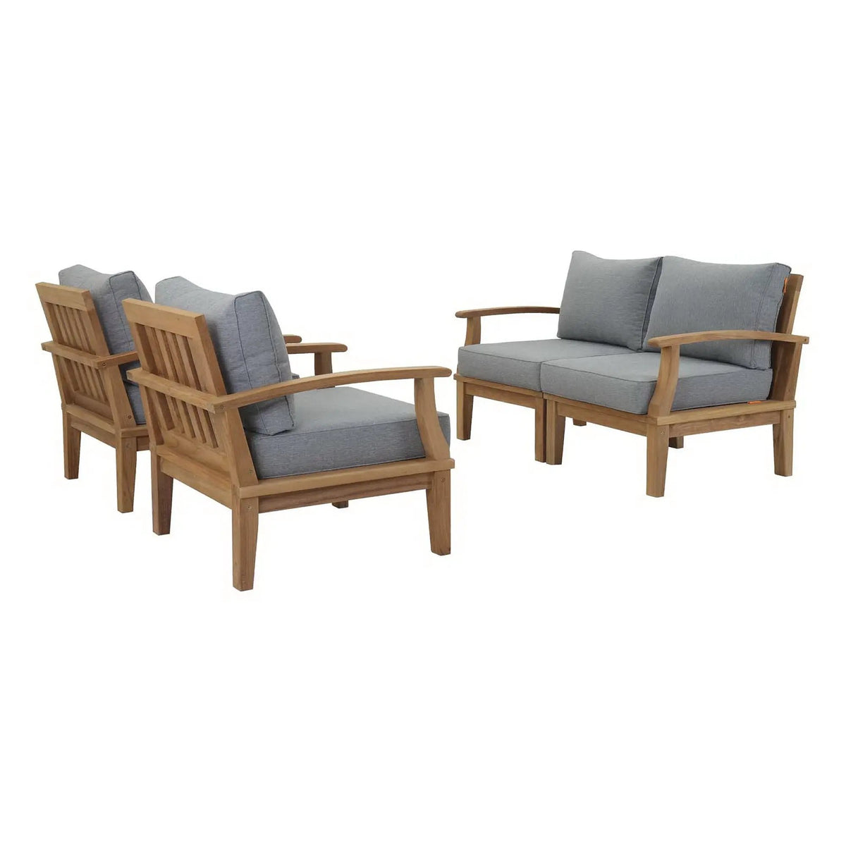 Marina 4 Piece Outdoor Patio Teak Set by Modway by HouseOfZazla
