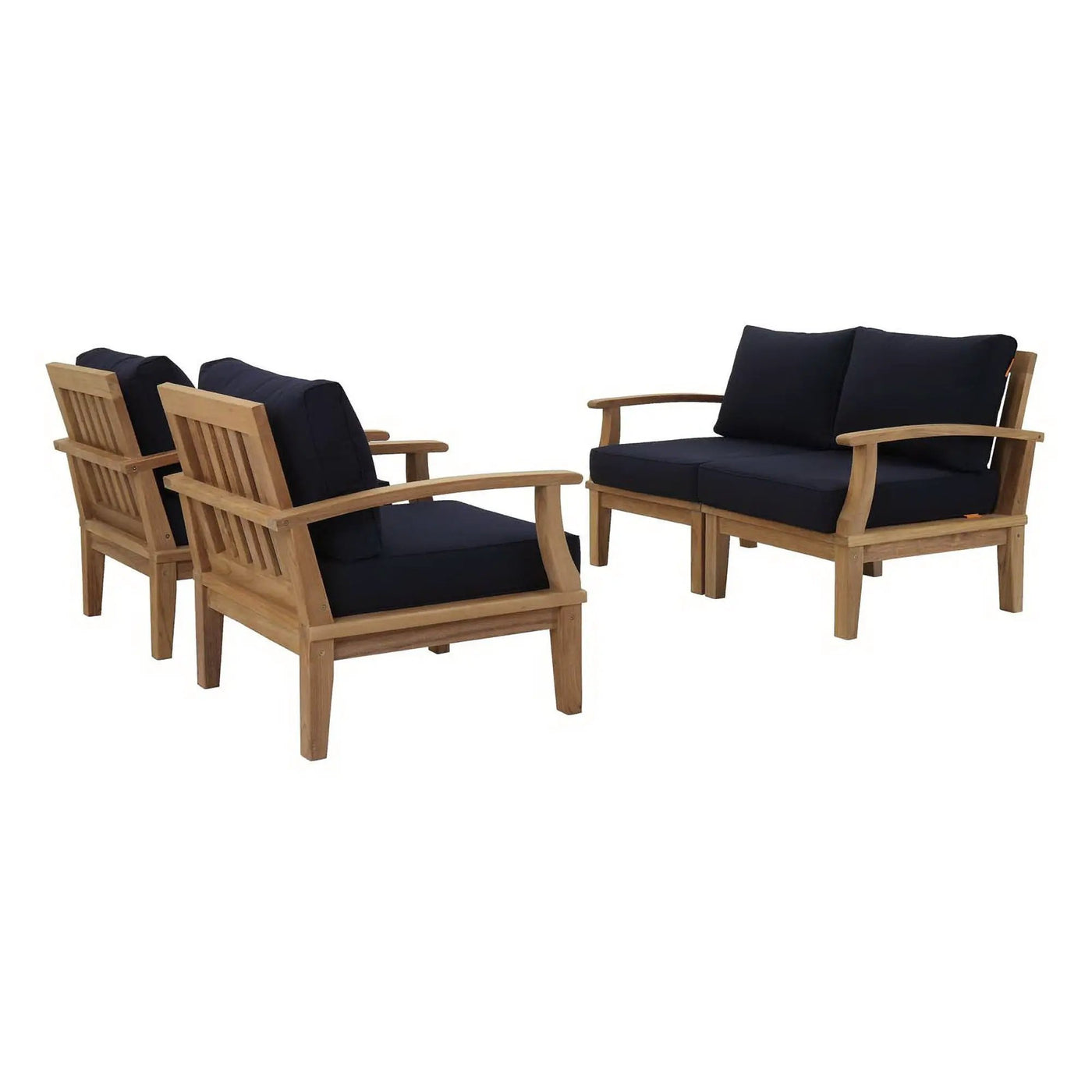 Marina 4 Piece Outdoor Patio Teak Set by Modway by HouseOfZazla