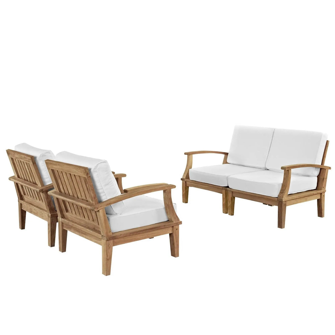 Marina 4 Piece Outdoor Patio Teak Set by Modway by HouseOfZazla