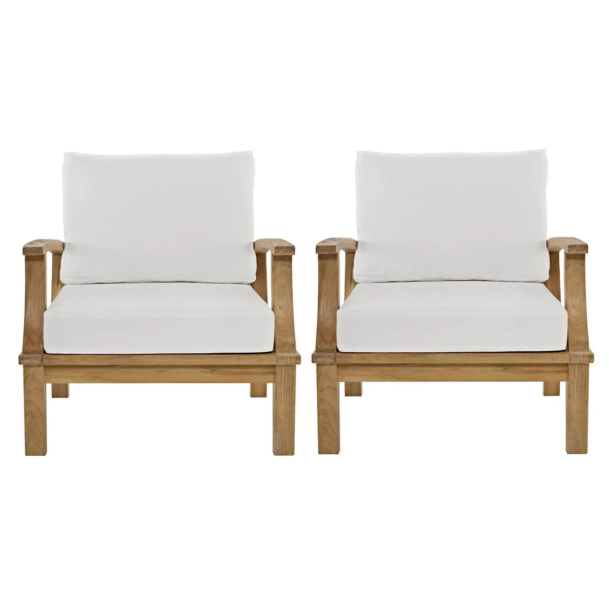 Marina 2 Piece Outdoor Patio Teak Set by Modway by HouseOfZazla