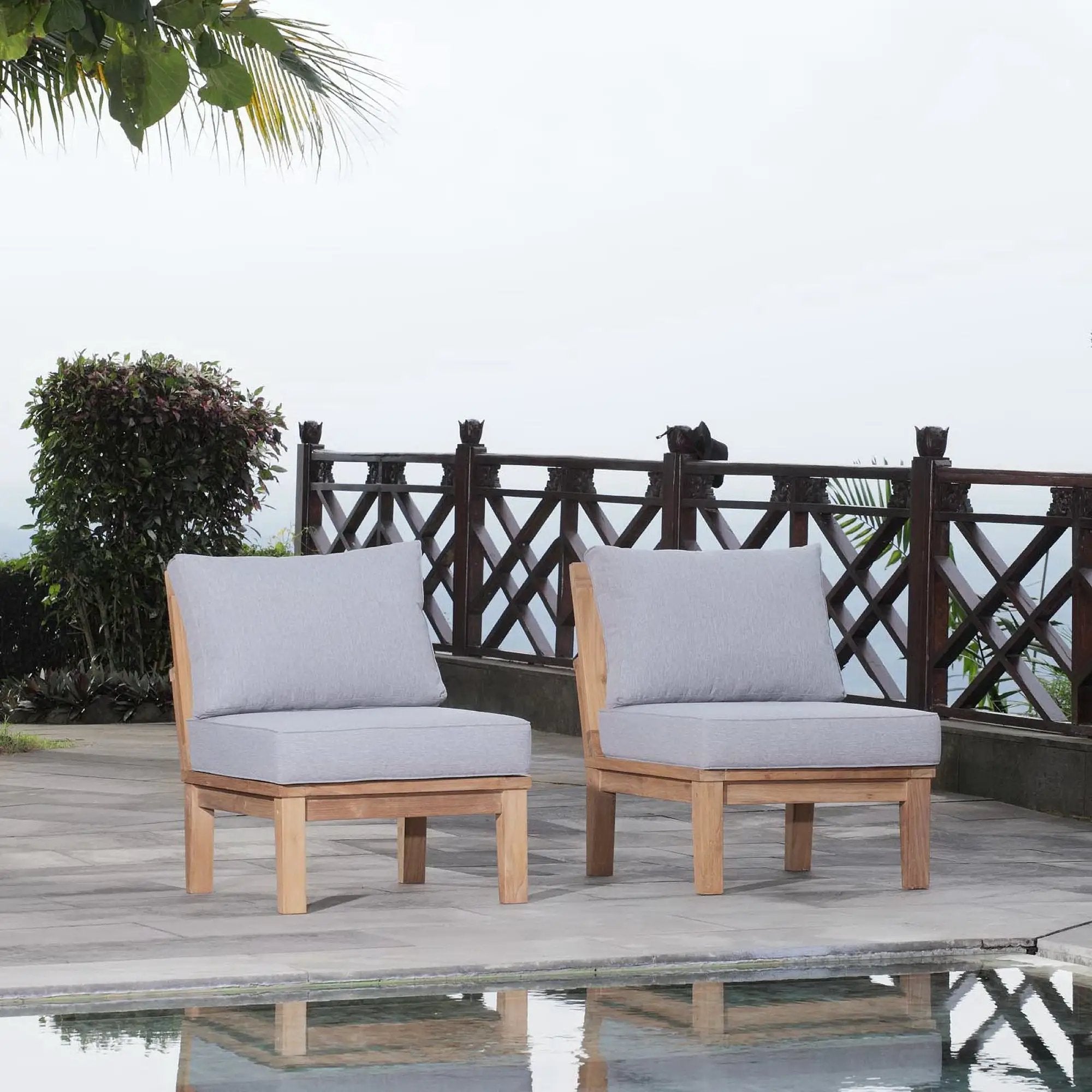 Marina 2 Piece Outdoor Patio Teak Set by Modway by HouseOfZazla