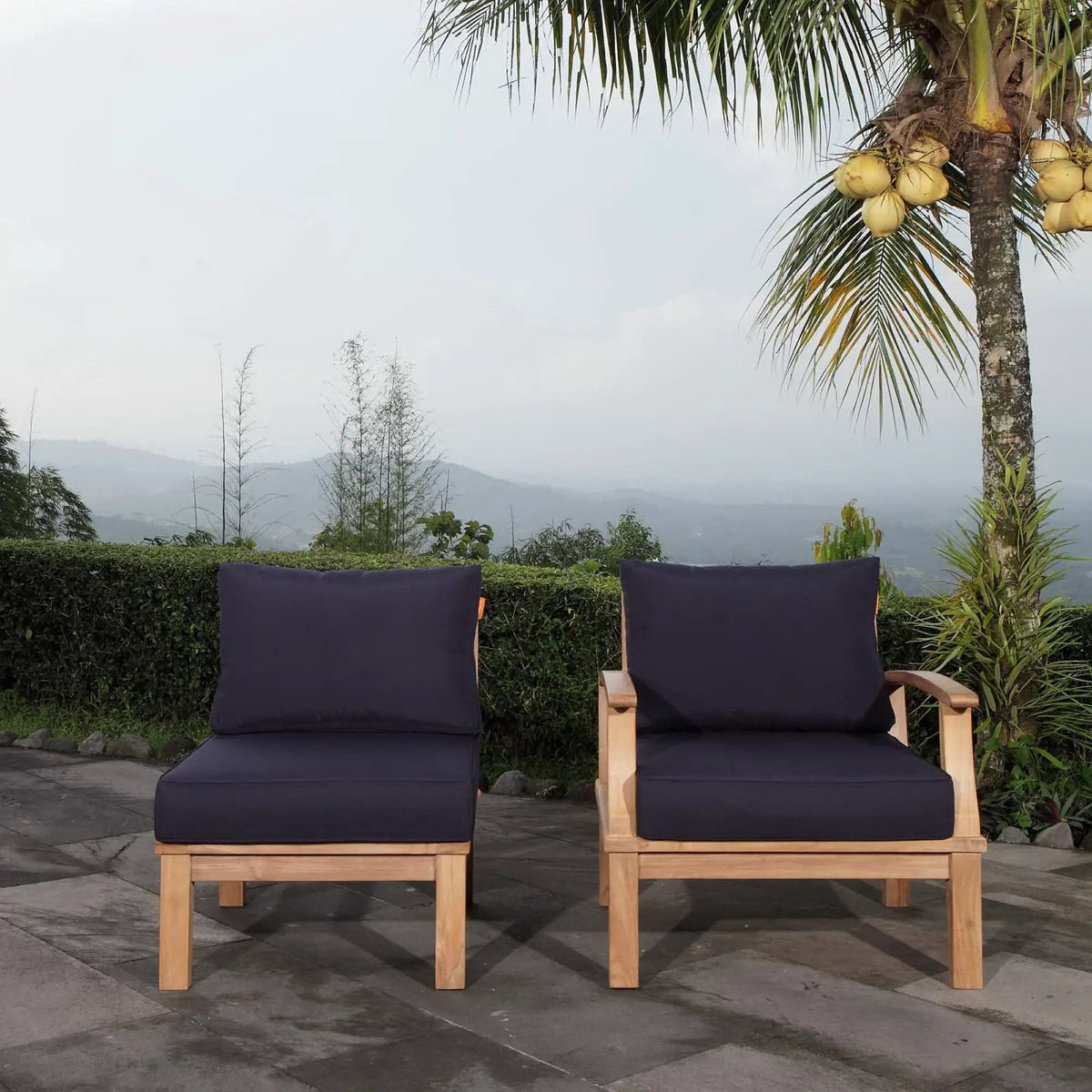 Marina 2 Piece Outdoor Patio Teak Set by Modway by HouseOfZazla