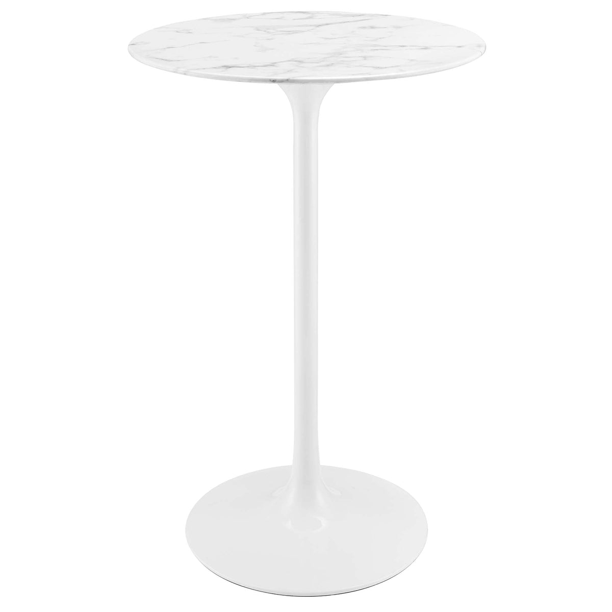 Lippa Round Faux Marble Bar Table by Modway