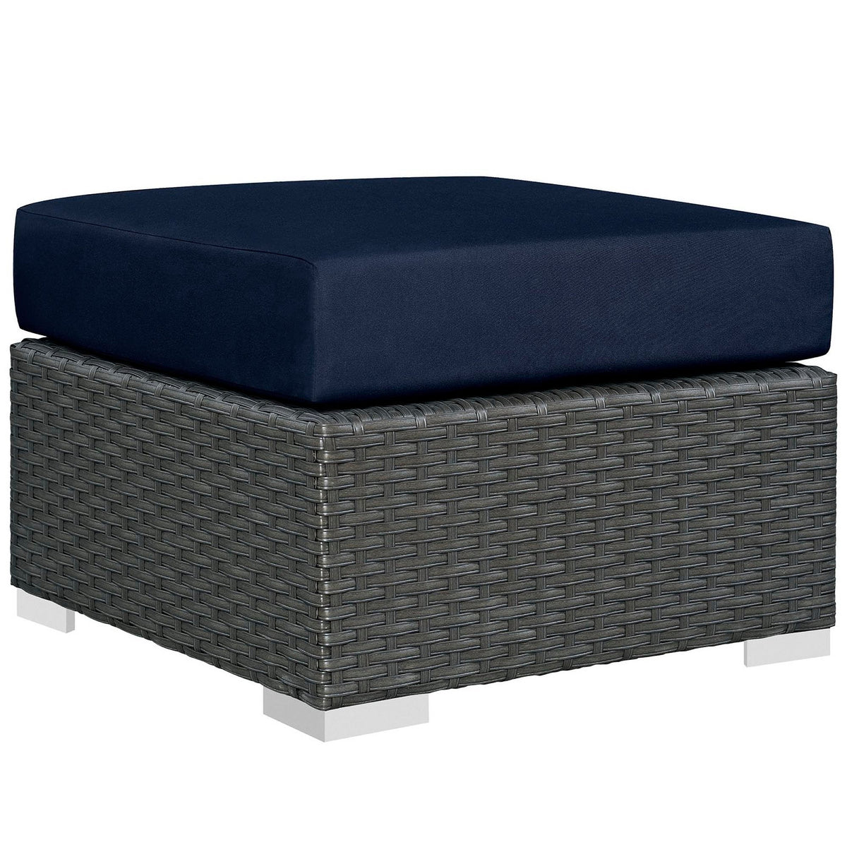 Sojourn Outdoor Patio Sunbrella® Ottoman by Modway, photo 4 of 9