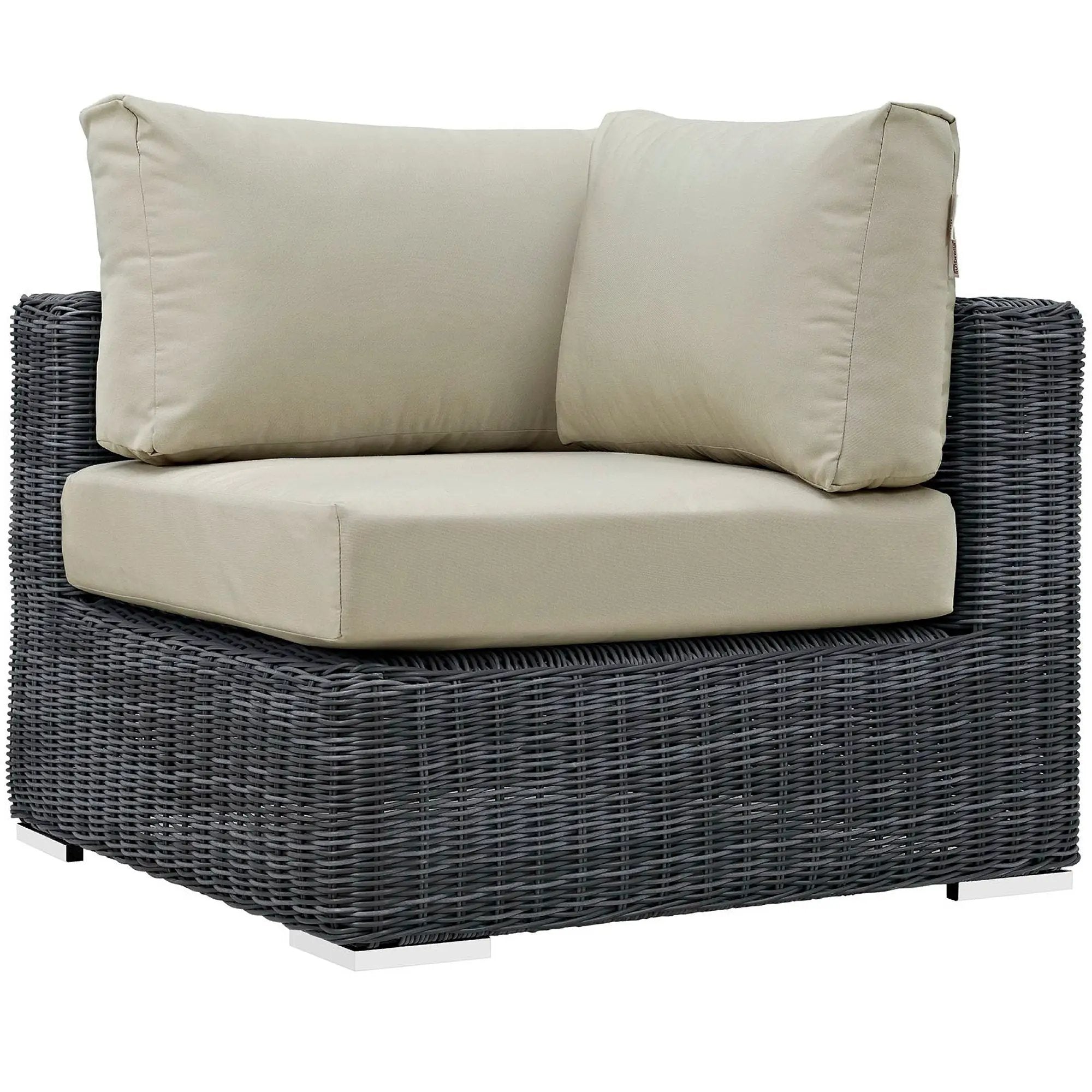 Summon Outdoor Patio Sunbrella Corner Sofa by Modway by HouseOfZazla