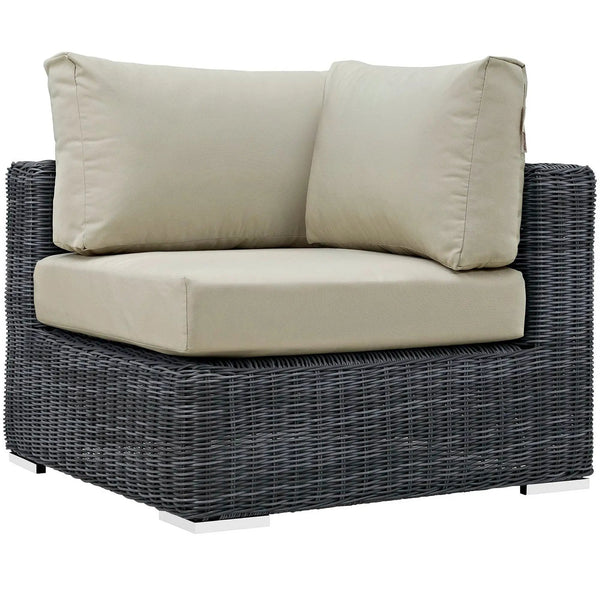 Summon Outdoor Patio Sunbrella Corner Sofa by Modway
