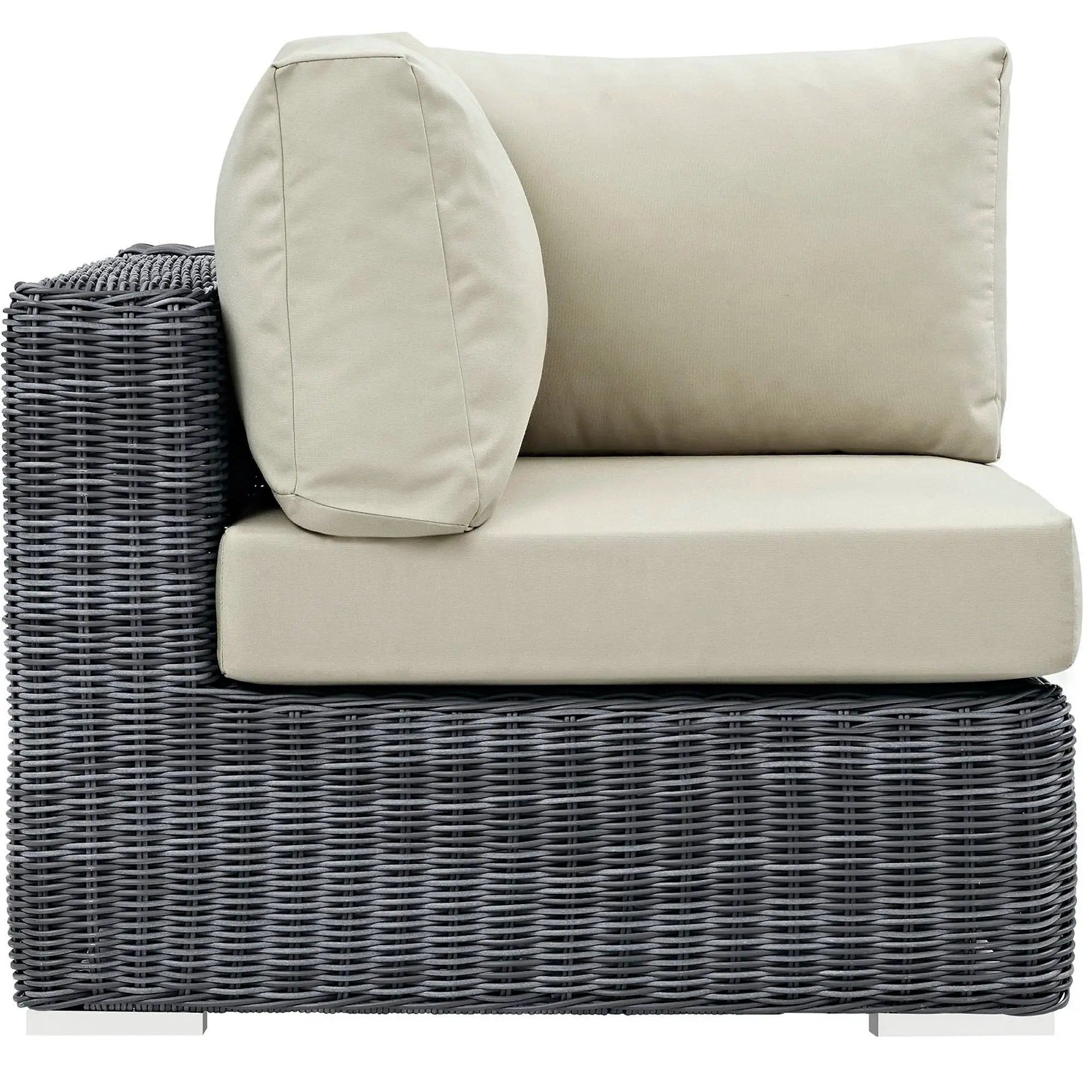 Summon Outdoor Patio Sunbrella Corner Sofa by Modway by HouseOfZazla