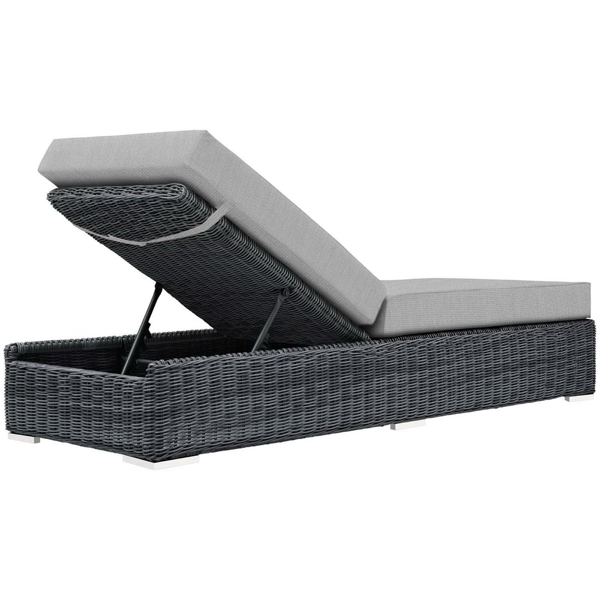 Summon Outdoor Patio Sunbrella® Chaise Lounge by Modway, photo 3 of 4