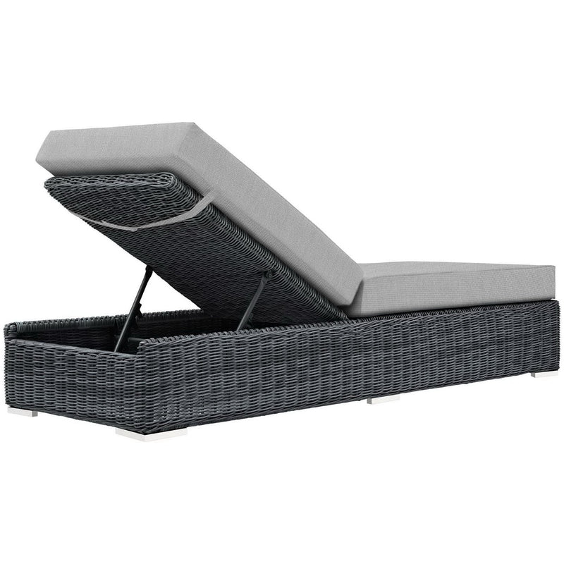 Summon Outdoor Patio Sunbrella® Chaise Lounge by Modway, photo 3 of 4