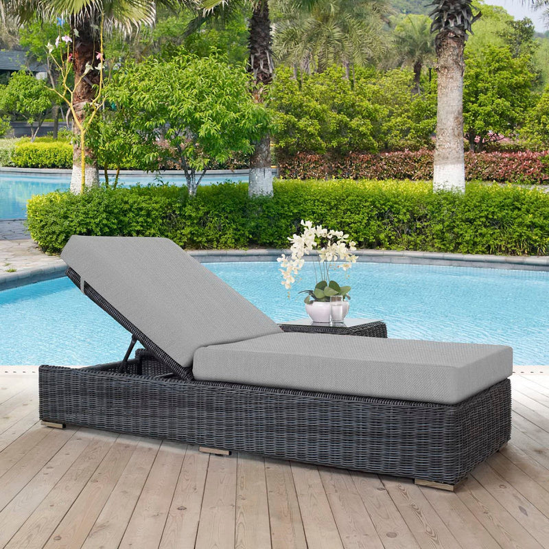 Summon Outdoor Patio Sunbrella® Chaise Lounge by Modway, photo 4 of 4