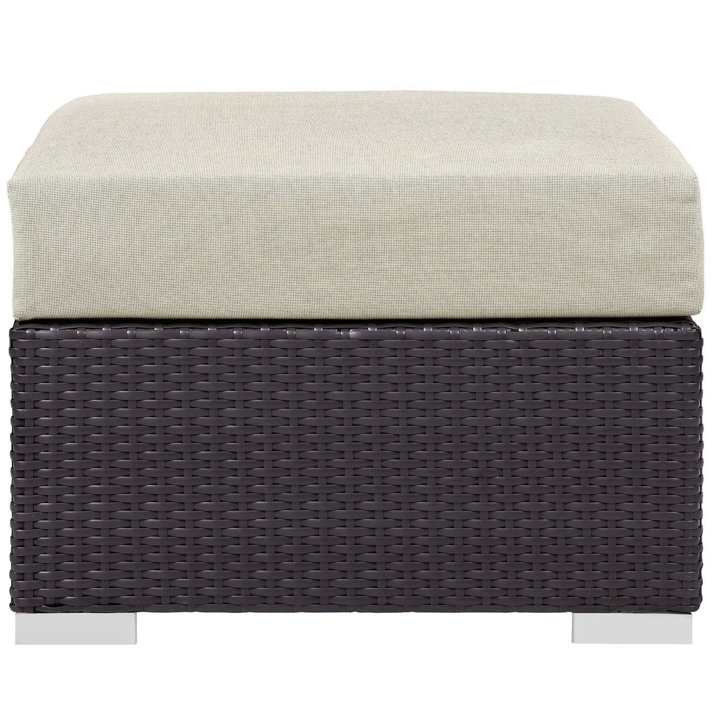 Convene Outdoor Patio Fabric Square Ottoman by Modway by HouseOfZazla