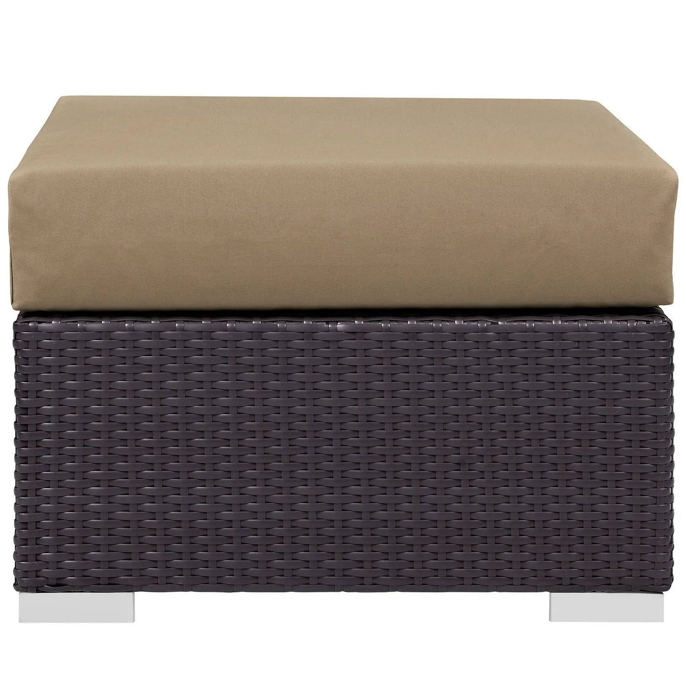 Convene Outdoor Patio Fabric Square Ottoman by Modway by HouseOfZazla