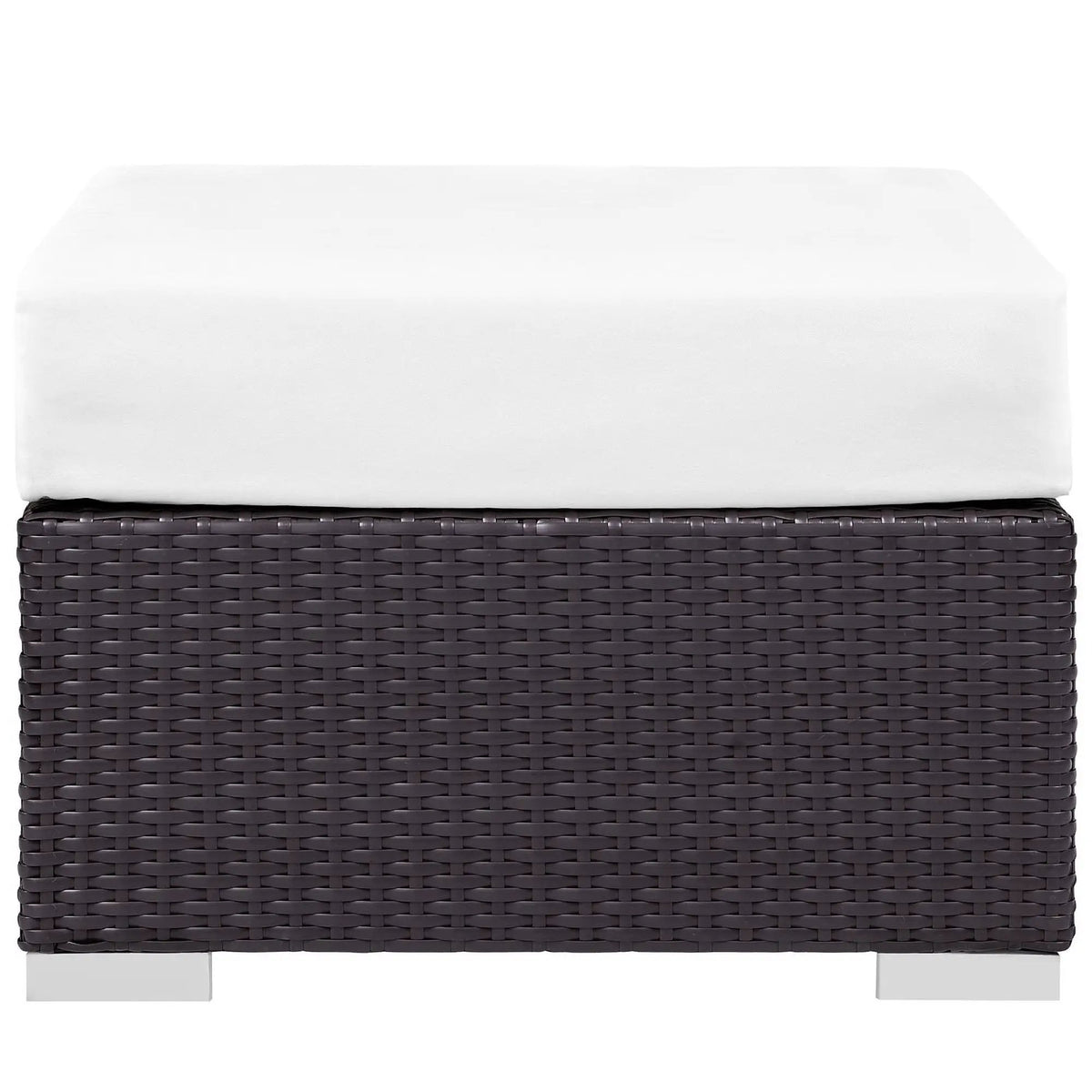 Convene Outdoor Patio Fabric Square Ottoman by Modway by HouseOfZazla