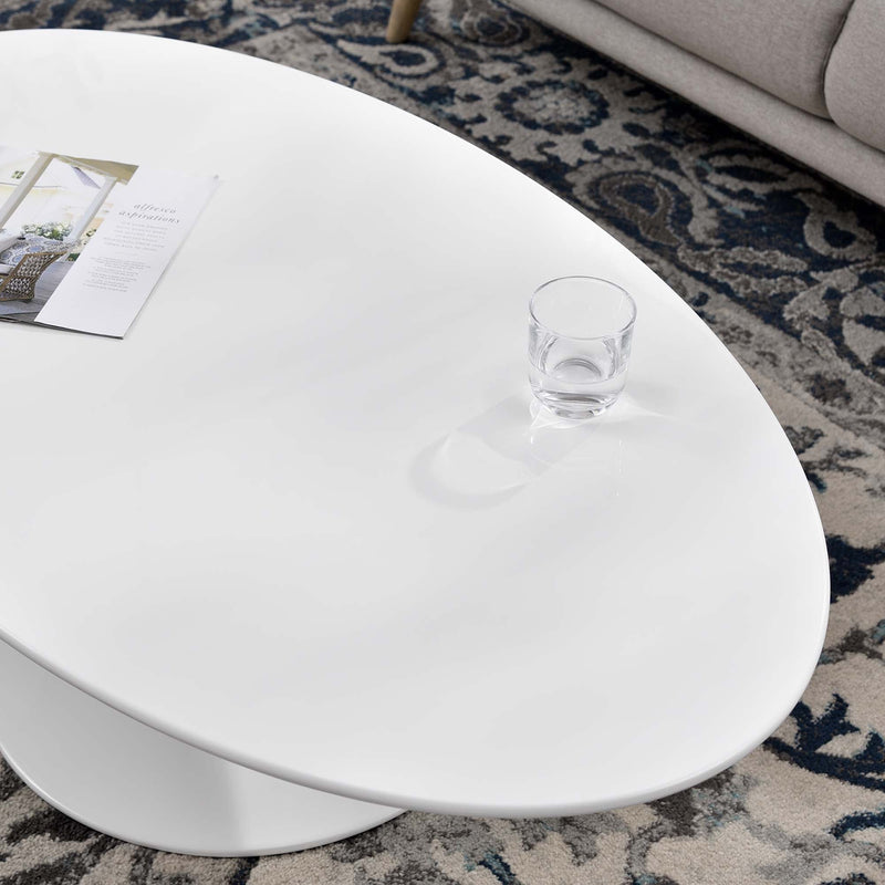 Lippa 48" Oval-Shaped Wood Coffee Table by Modway, photo 8 of 8