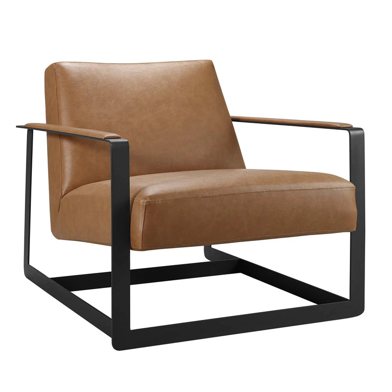 Seg Vegan Leather Accent Chair by Modway by HouseOfZazla