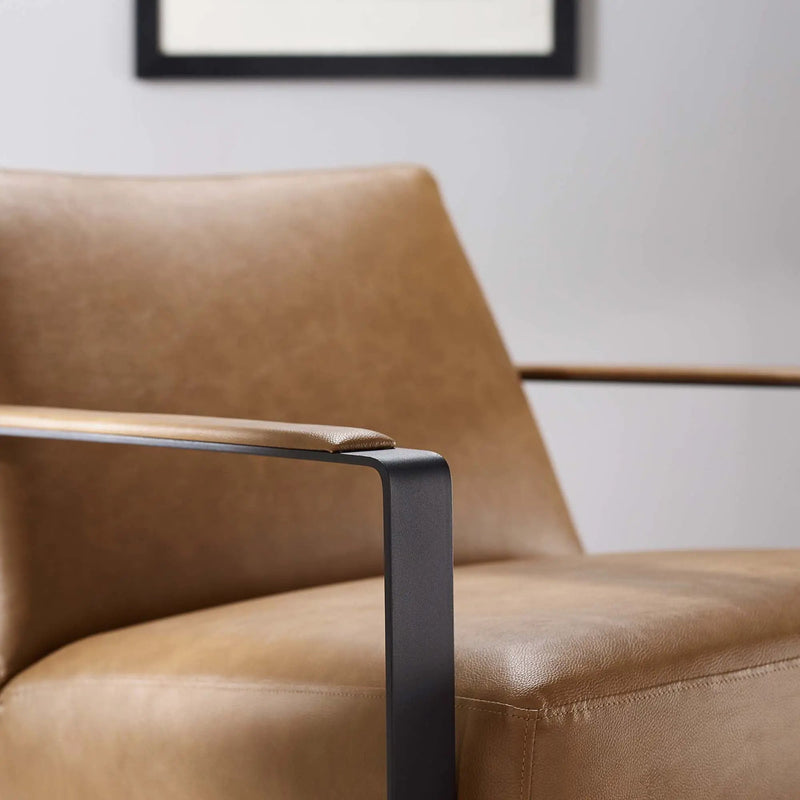 Seg Vegan Leather Accent Chair by Modway by HouseOfZazla