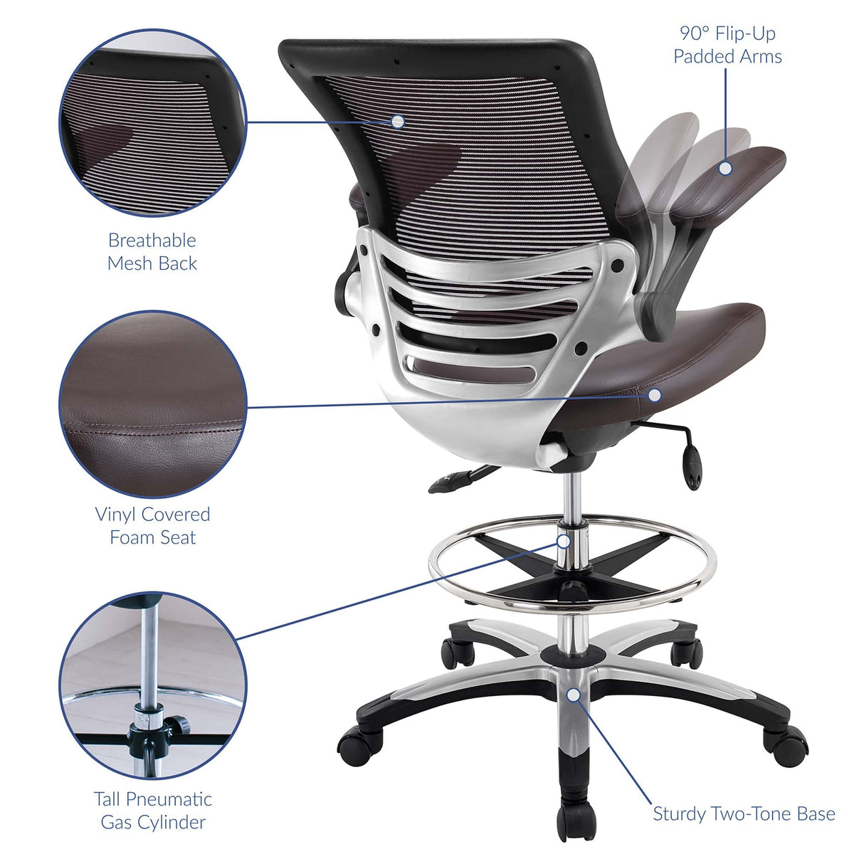 Edge Drafting Chair by Modway, photo 16 of 33