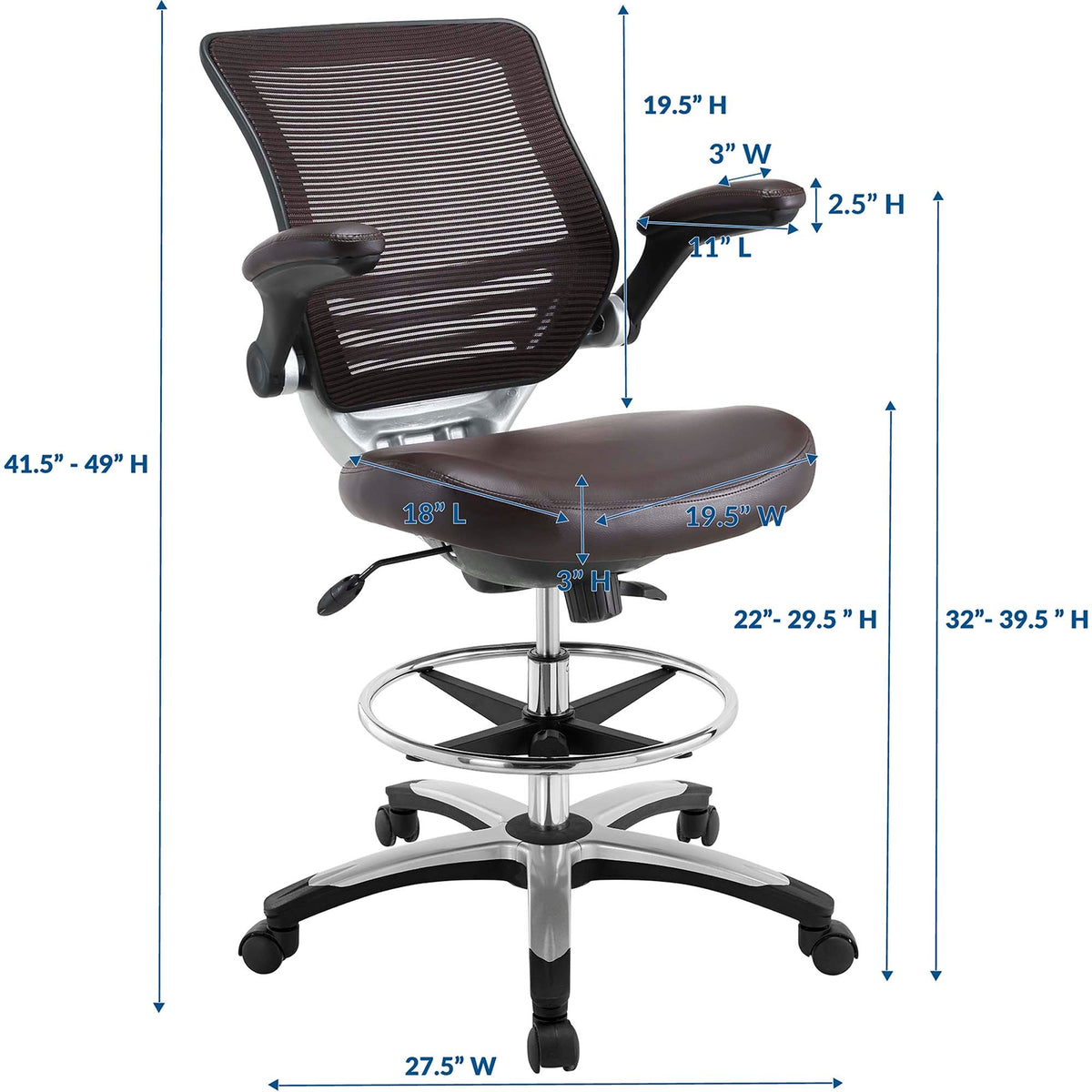 Edge Drafting Chair by Modway, photo 15 of 33