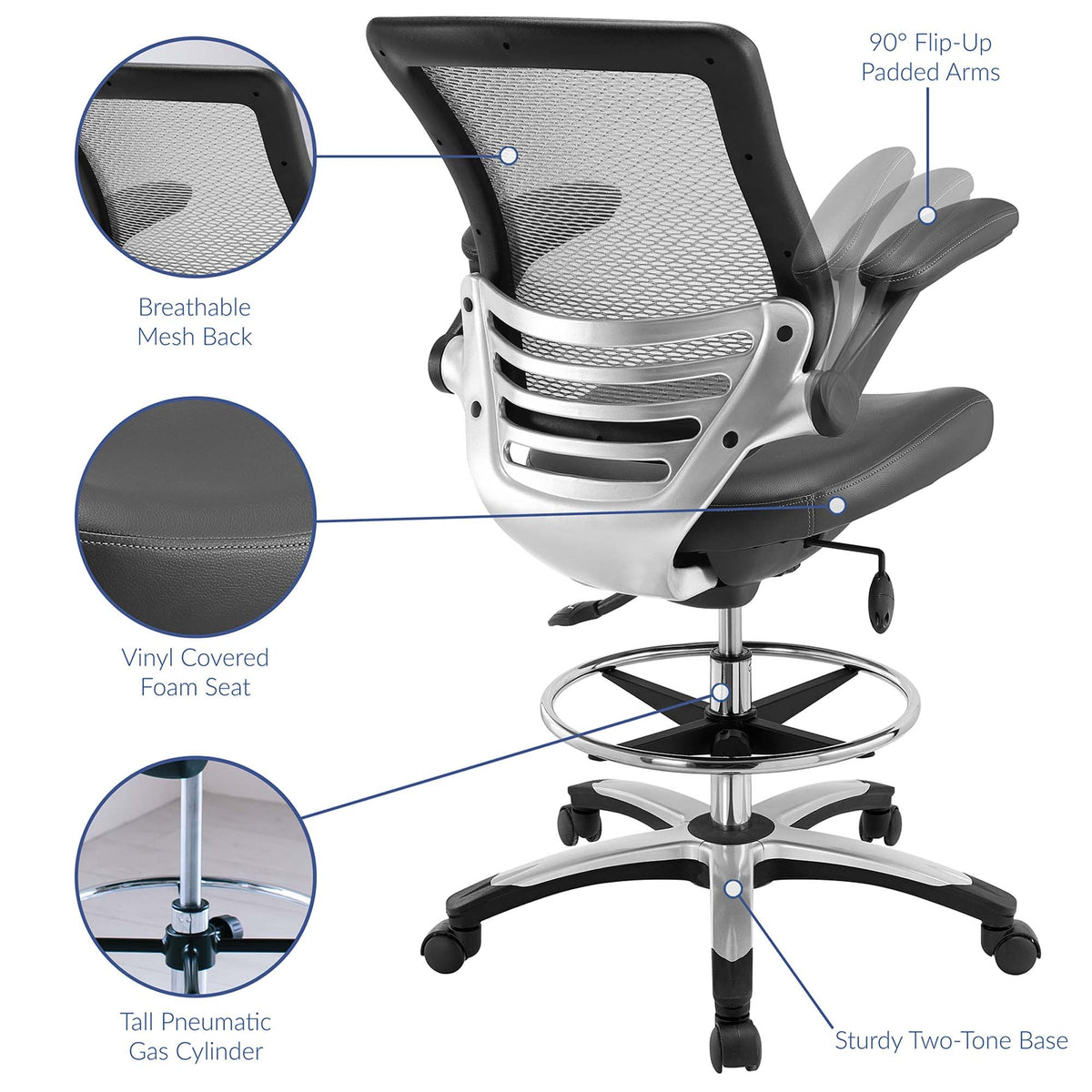 Edge Drafting Chair by Modway, photo 26 of 33