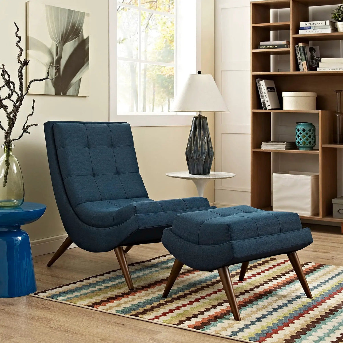 Ramp Upholstered Fabric Lounge Chair Set by Modway by HouseOfZazla